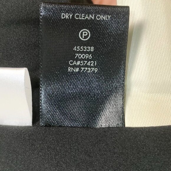 Ann Taylor Petite Velvet V-neck Flutter Short Sleeve A Line Dress Black Size 12P - Picture 12 of 12